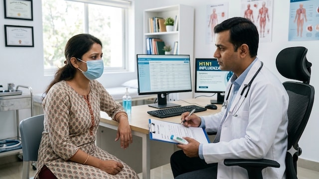 H1N1 can effect people without showing up as fever and needs timely medical treatment