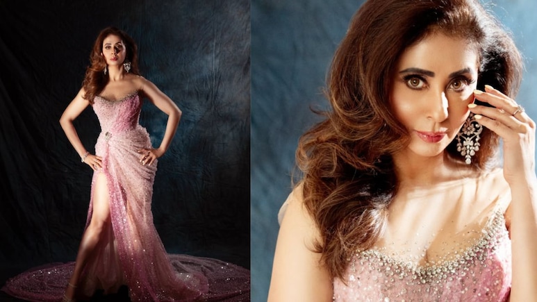 Urmila Matondkar Celebrates 25 Years of <i>Aa Hi Jaiye</i> In Glittery Pink Gown