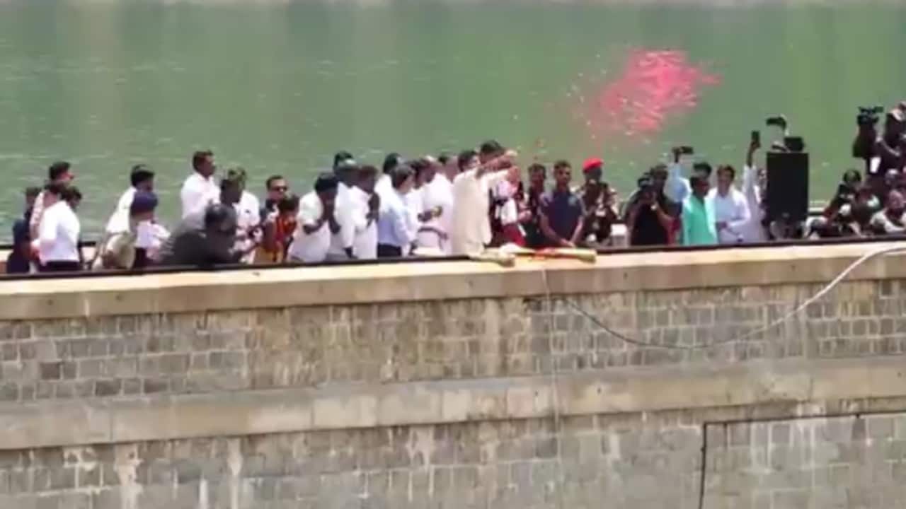 CM Vijay Opens Mettur Dam, Releases Cauvery Water for Delta Farmers
