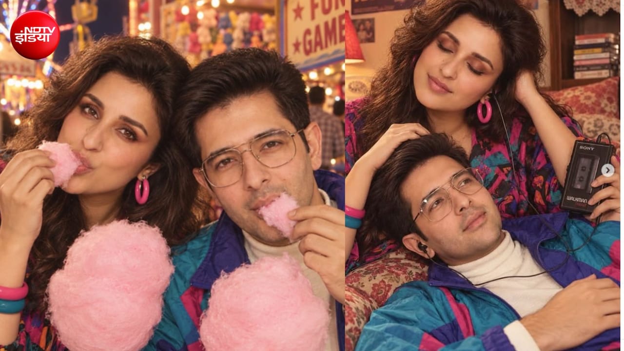परिणीति चोपड़ा भी हुईं 80s के AI ट्रेंड शामिल, पति राघव चड्ढा से पूछ लिया ये सवाल 