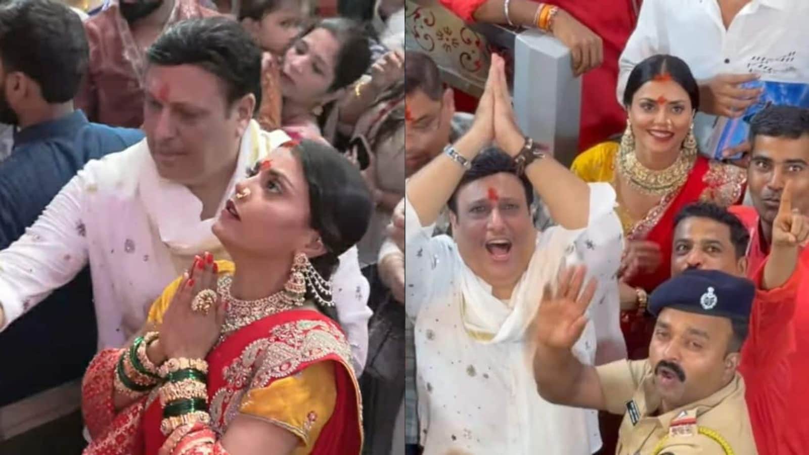 Govinda Addresses Lalbaugcha Raja Visit With Komal Rani
