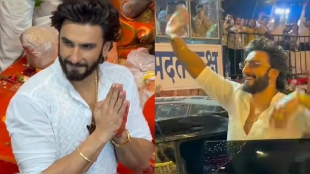 कुर्ता-पायजामा में लाल बाग के राजा के दरबार पहुंचे 'धुरंधर' के हमजा, 'प्रलय' की शूटिंग के बीच लिया बप्पा का आशीर्वाद