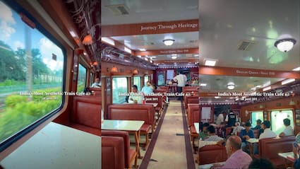 Inside Deccan Queen's Historic Dining Car Where Passengers Eat On The Move