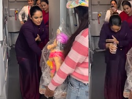 Video: Missed Ganpati Puja At Home, Air India Crew Member Finds Bappa At 35,000 Feet