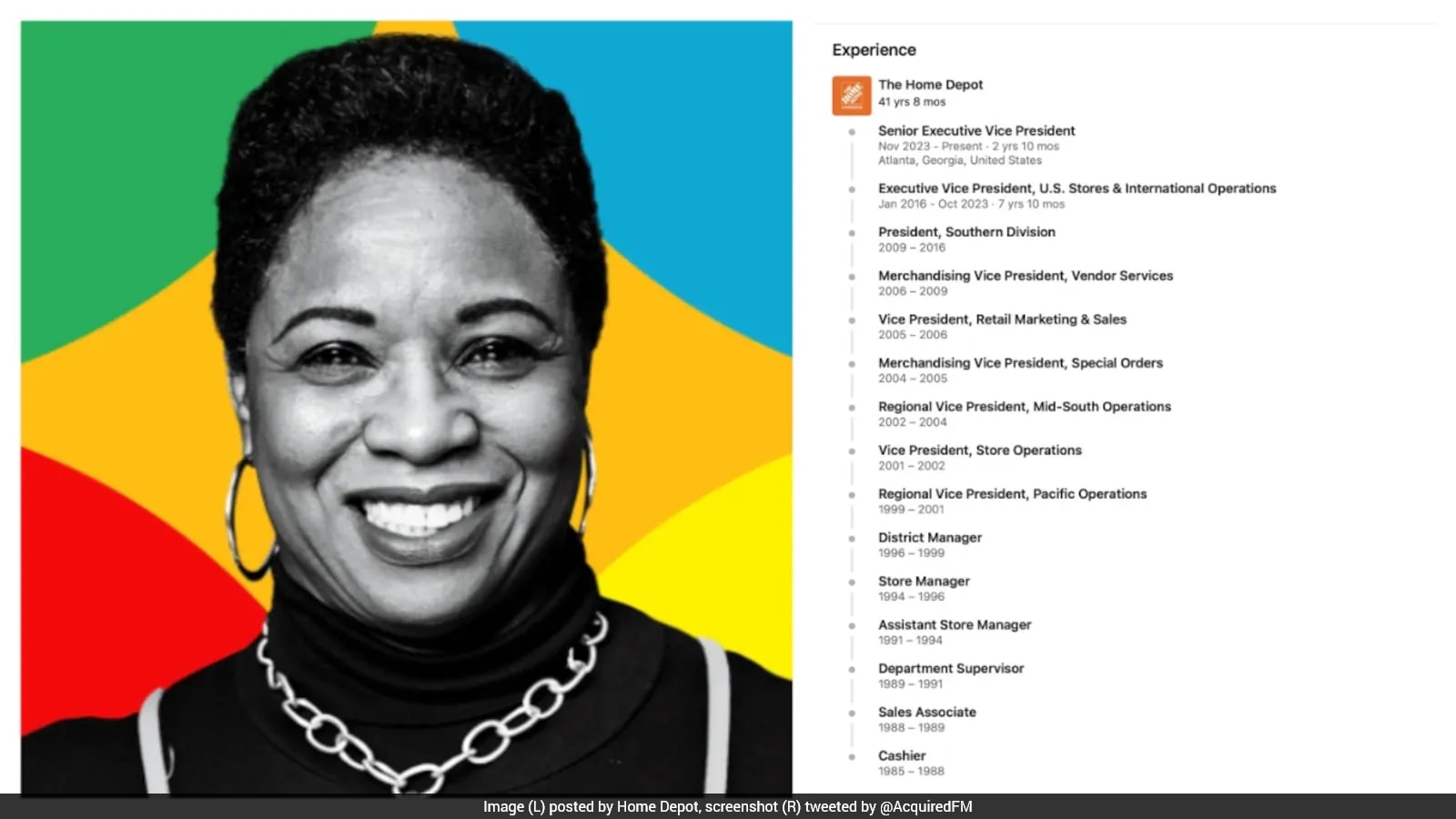 Home Depot Executive's 40-Year Career Rise From Cashier to Senior Vice President