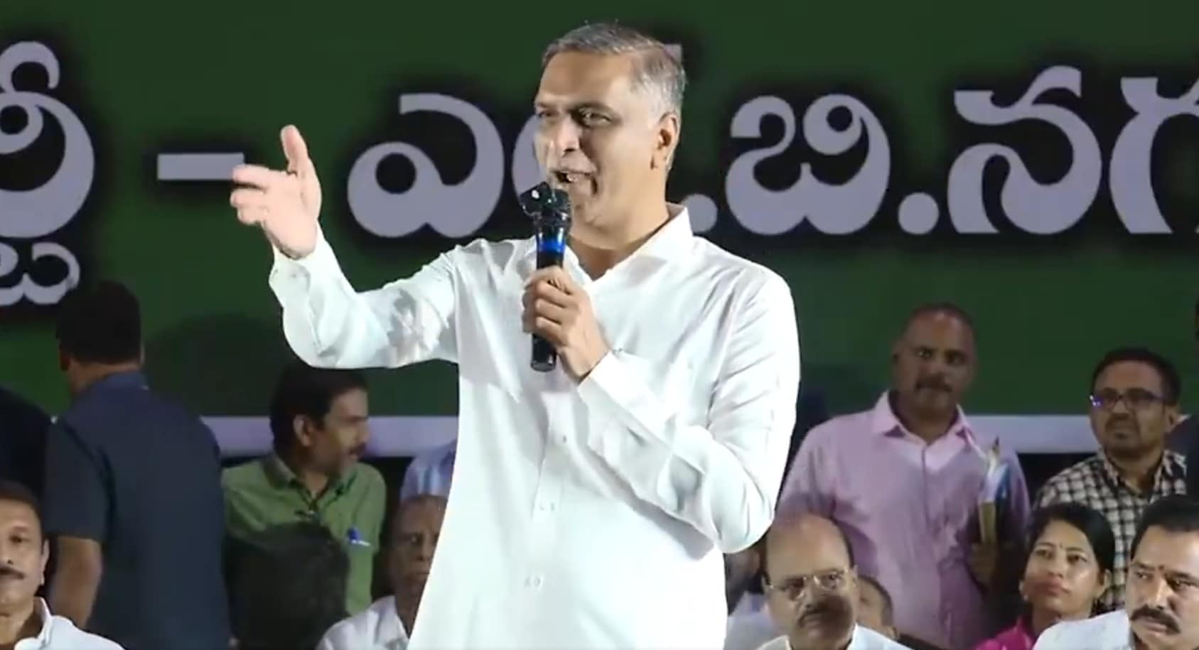Harish Rao accused Revanth Reddy of lowering the level of political debate Harish Rao accused Revanth Reddy of lowering the level of political debate