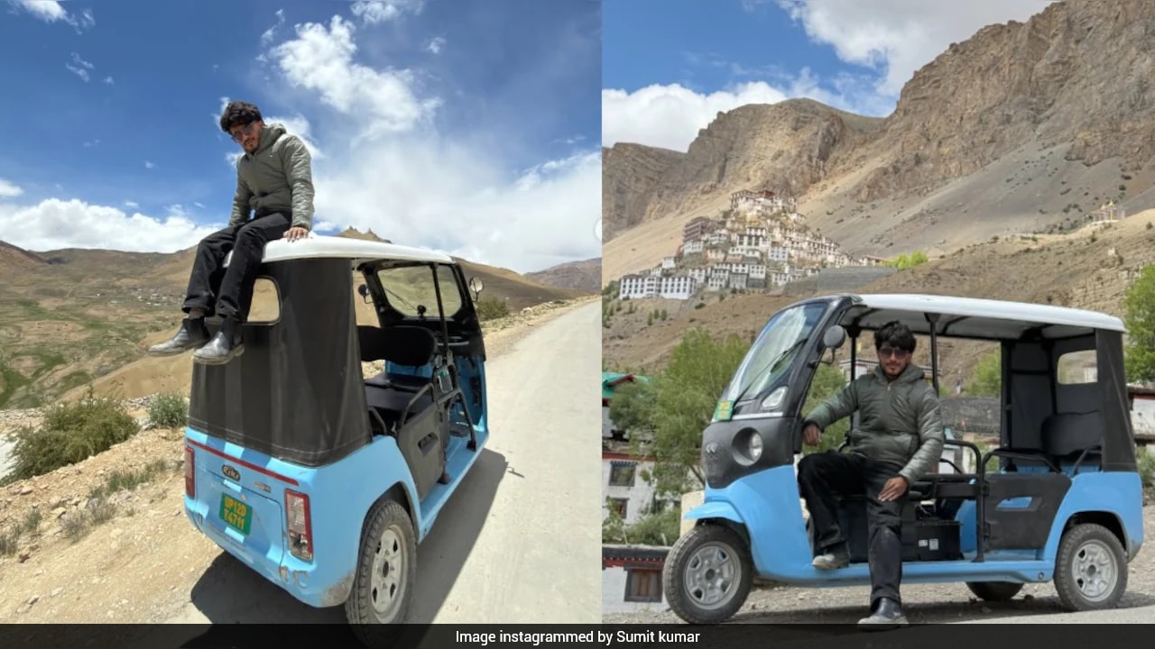 Muzaffarnagar Man Drives E-Rickshaw To Spiti Valley, Mountain Journey Stuns Internet