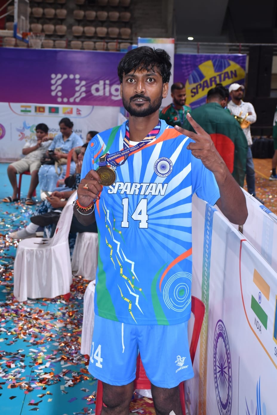 थ्रोबॉल खिलाड़ी अमरदीप ने देश के लिए अंतरराष्ट्रीय स्तर पर चार गोल्ड मेडल जीते हैं