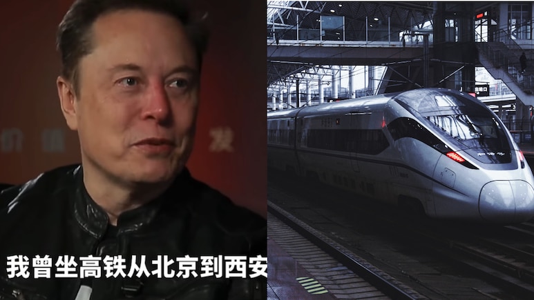 Video: Elon Musk Took A Bullet Train In China, Shares His Experience