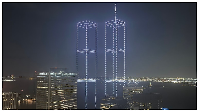 9/11 Anniversary: Drone Show Recreates Twin Towers Over Lower Manhattan In Tribute