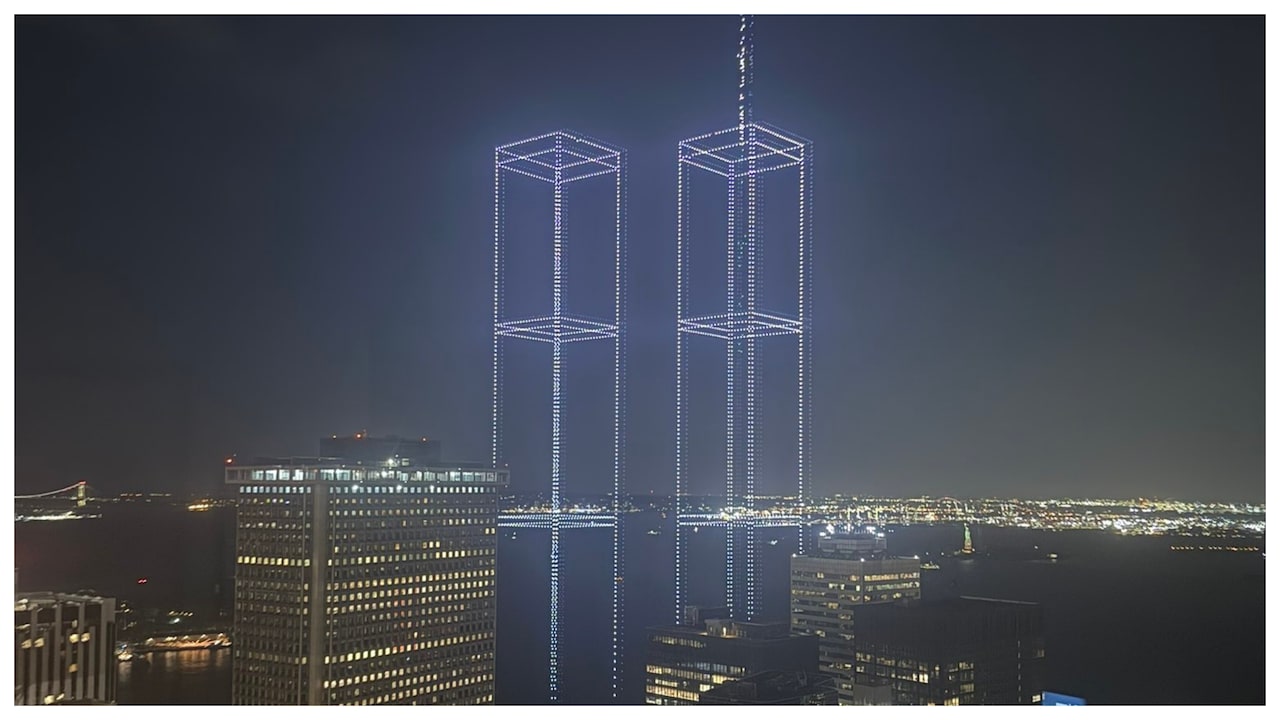 9/11 Anniversary: Drone Show Recreates Twin Towers Over Lower Manhattan In Tribute
