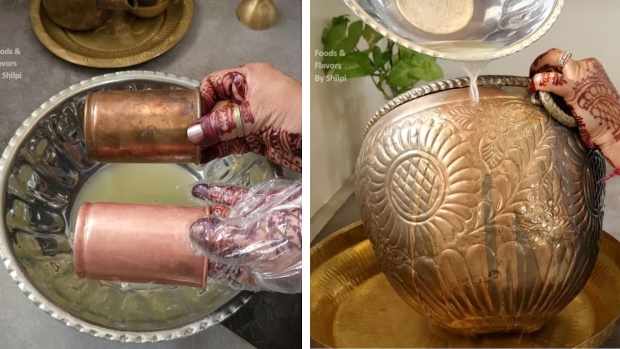 5 म‍िनट में पीतल की मूर्ति और बर्तन हो जाएंगे नए जैसे, घर पर तैयार कर लें बर्तन साफ करने वाला यह घोल