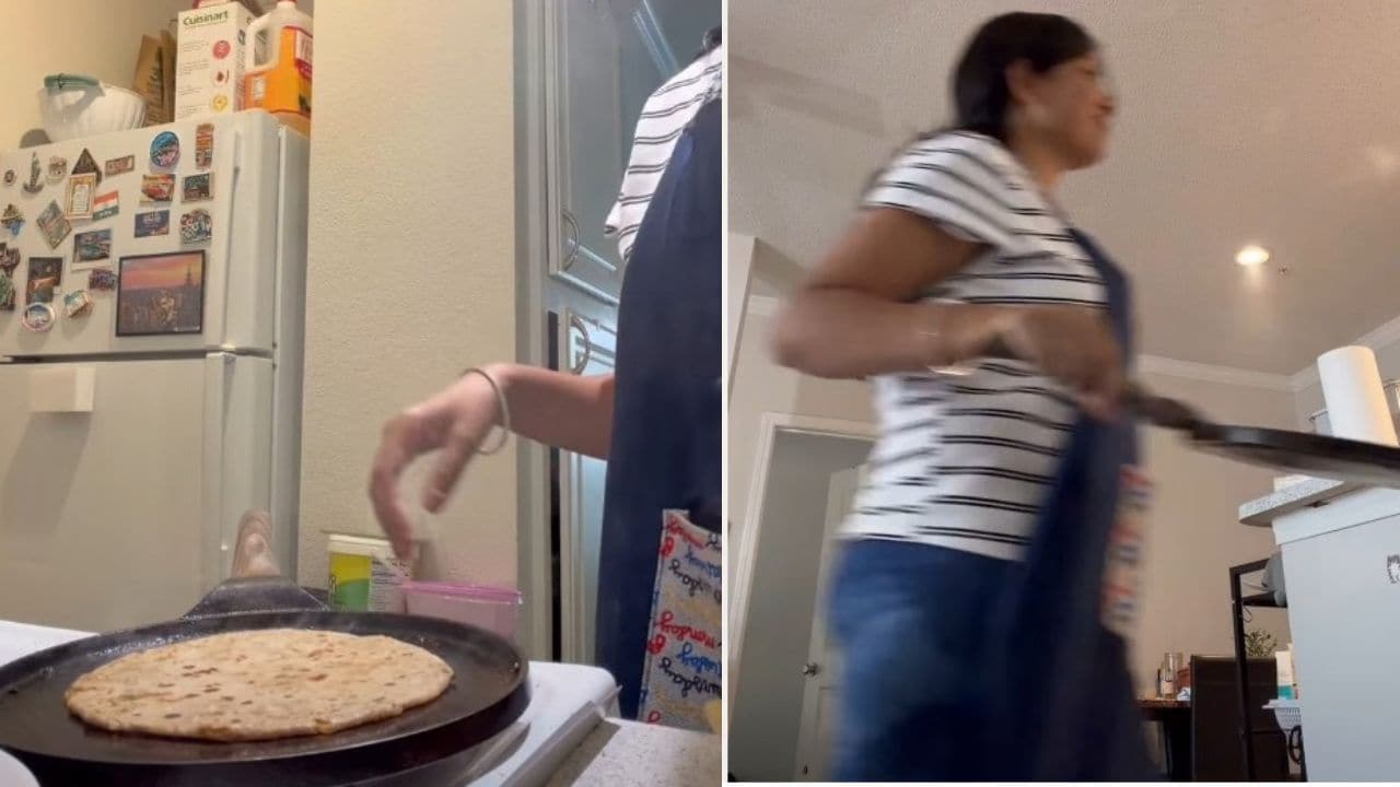 Video: Indian Creator Shows The Reality Of Making Parathas In America