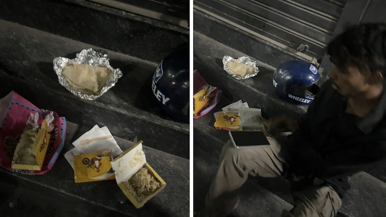 Zomato से नहीं आया खाना, तो ग्राहक ने डिलीवरी पार्टनर को ढूंढ निकाला; सड़क किनारे मजे से खाते मिले 2 लोग