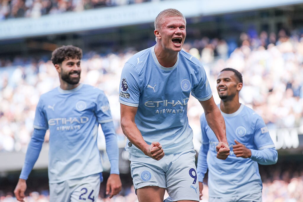 Haaland fires as Man City keep perfect start; Tottenham held scoreless at Nottingham Forest