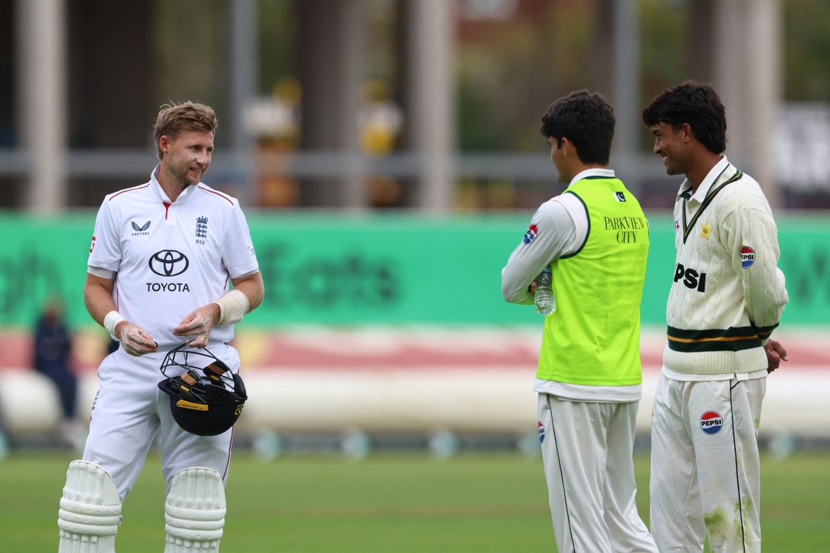 Razaullah Meets Joe Root After Test Debut Heroics at Edgbaston