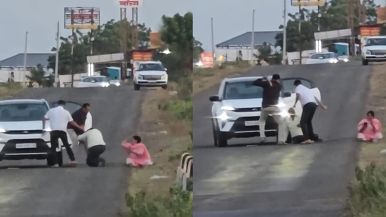 Caught On Camera: Two Sons Beat Father With Stick In Pune's Indapur Over Land Dispute