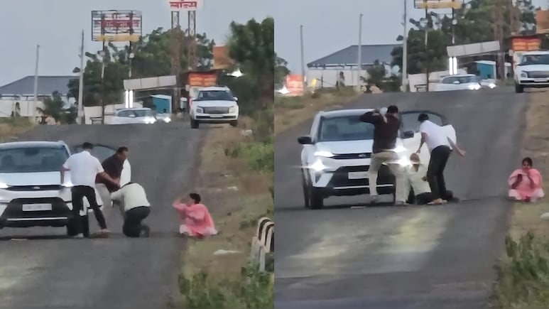 Caught On Camera: Two Sons Beat Father With Stick In Pune's Indapur Over Land Dispute