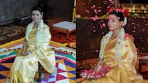Samantha Glows In A Kanjivaram Saree And Gold Jewels At Her Baby Shower
