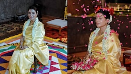 Mom-To-Be Samantha Ruth Prabhu Glows In A Kanjivaram Saree And Gold Jewels At Her Baby Shower