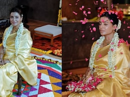Mom-To-Be Samantha Ruth Prabhu Glows In A Kanjivaram Saree And Gold Jewels At Her Baby Shower