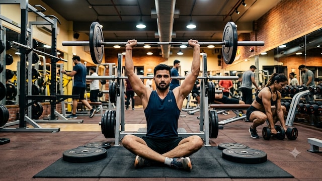 The Z press can be demanding on the shoulders