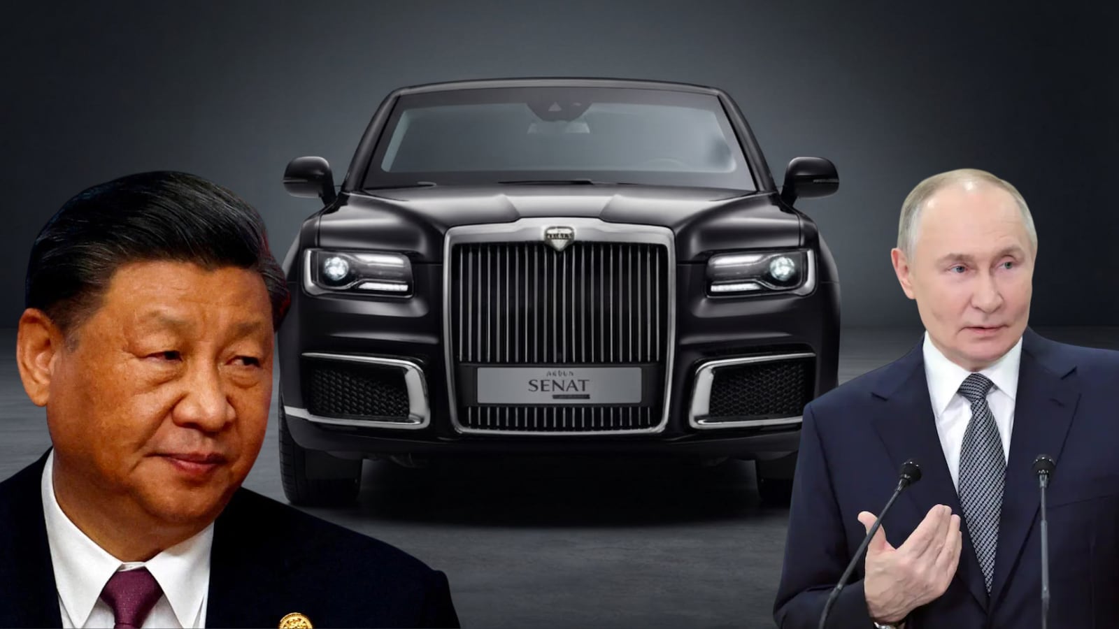 Vladimir Putin's Aurus, Xi Jinping's Hongqi: Presidential Limos That Make Political Statements