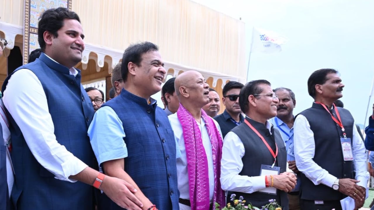 Himanta Sarma Lays Foundation Stone For Adani Power's 3,200 MW Assam Project