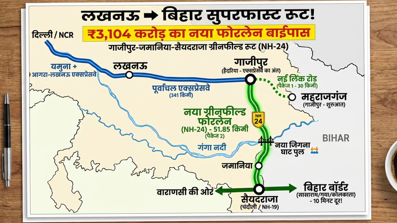 लखनऊ से चंदौली 6 घंटे और गोरखपुर से लगेंगे 4 घंटे, नए हाइवे से बिहार जाना होगा सुपरफास्ट, दिल्ली से भी सफर आसान