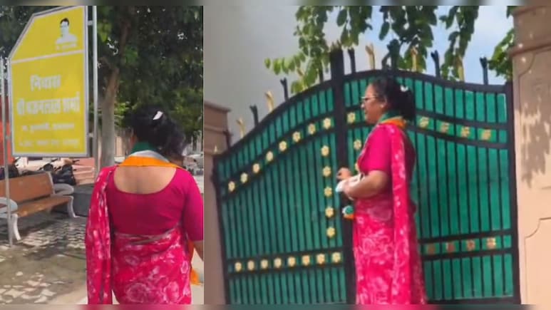 जब भरतपुर में सीएम के घर वोट मांगने पहुंचीं कांग्रेस प्रत्&zwj;याशी, तो भजनलाल के प&zwj;िता ने द&zwj;िया सीधा जवाब&nbsp;