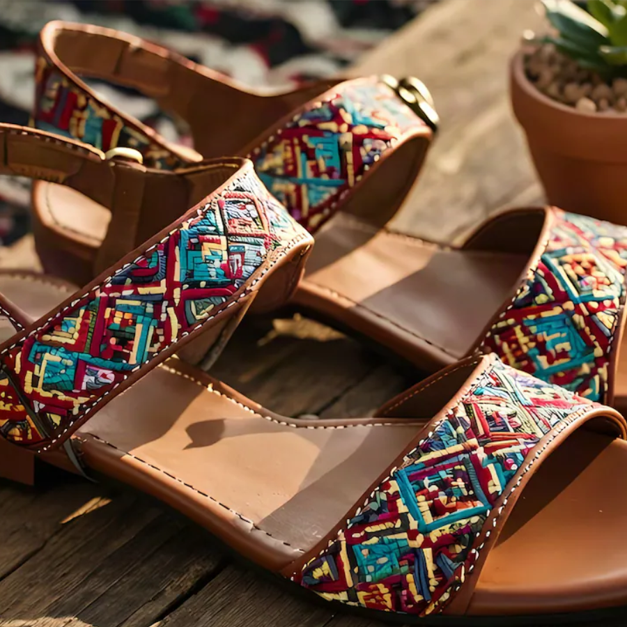 Top 5 Flat Sandals With Ethnic Embroidery Under ₹1000