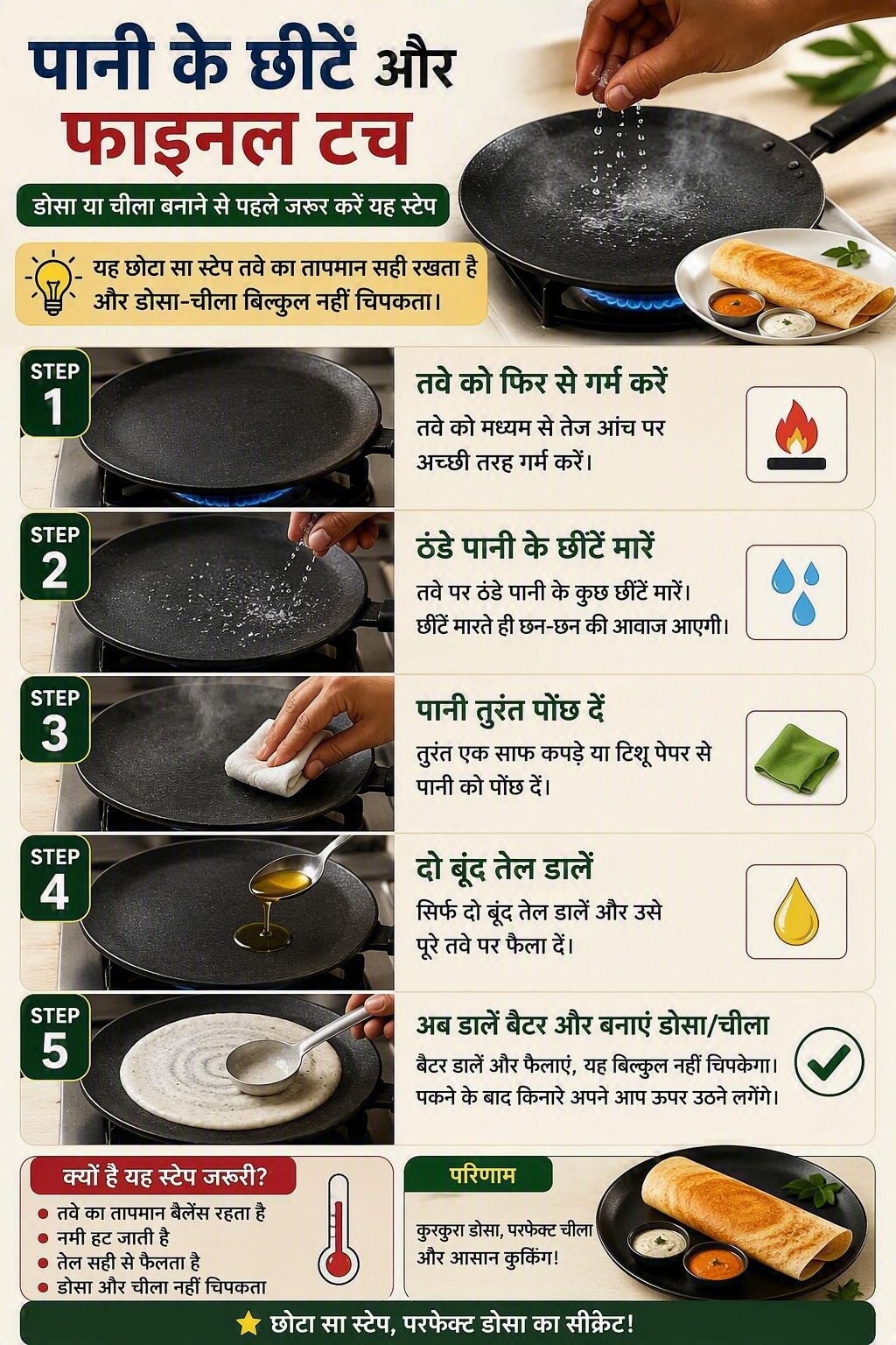 make iron tawa non stick, iron tawa seasoning tips, tawa par dosa chipakna band, kitchen hacks in hindi, lohe ke tawe ko non stick kaise banaye, dosa making on iron tawa, iron tawa seasoning tips, make iron tawa non stick, dosa on iron tawa, तवे पर डोसा चिपकना बंद, kitchen hacks in hindi, लोहे के तवे की सीजनिंग, Latest and Breaking News on NDTV