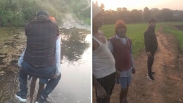 Madhya Pradesh Revenue Official Crosses Drain On Elderly Man's Back, Suspended