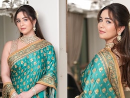 Sara Tendulkar Stuns In A Rs 2.1 Lakh Ritu Kumar Saree For Ganesh Chaturthi