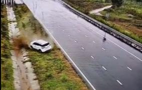 Tyre Burst, Then Over 100-Metre Skid: BJP MLA Has Narrow Escape On UP Highway