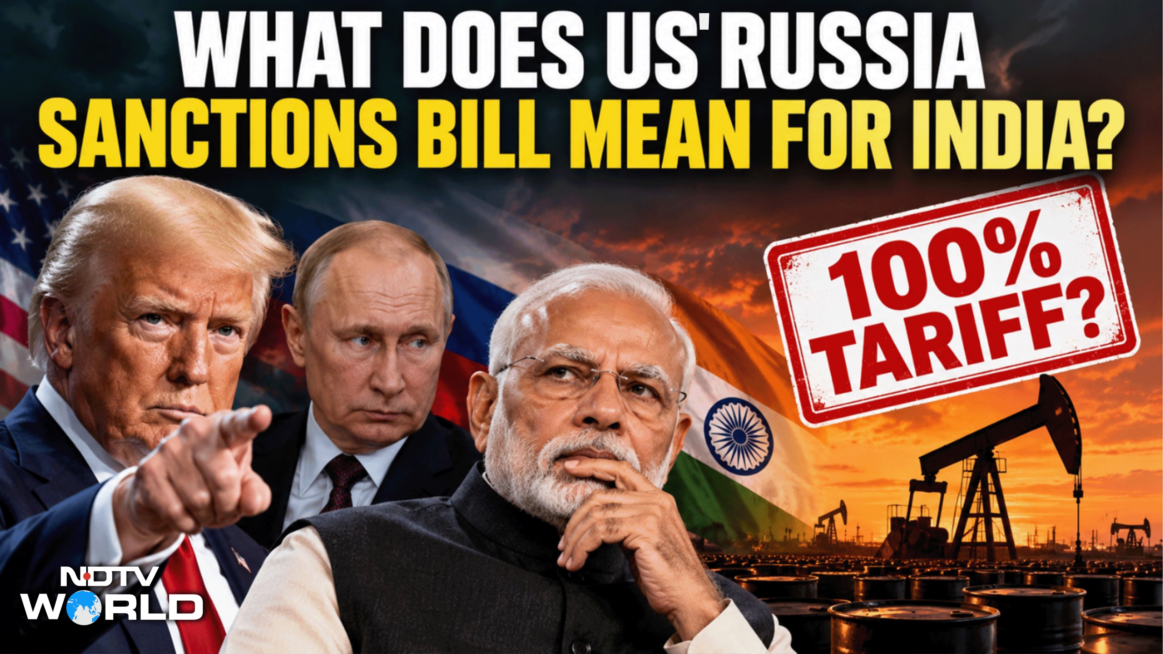 US Russia Sanctions Bill | Russia Sanctions Reach Trump's Desk. Will India Get 100% Tariff Rate?