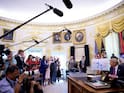 'Fiction And Lies': Trump Bans CNN, Politico From White House
