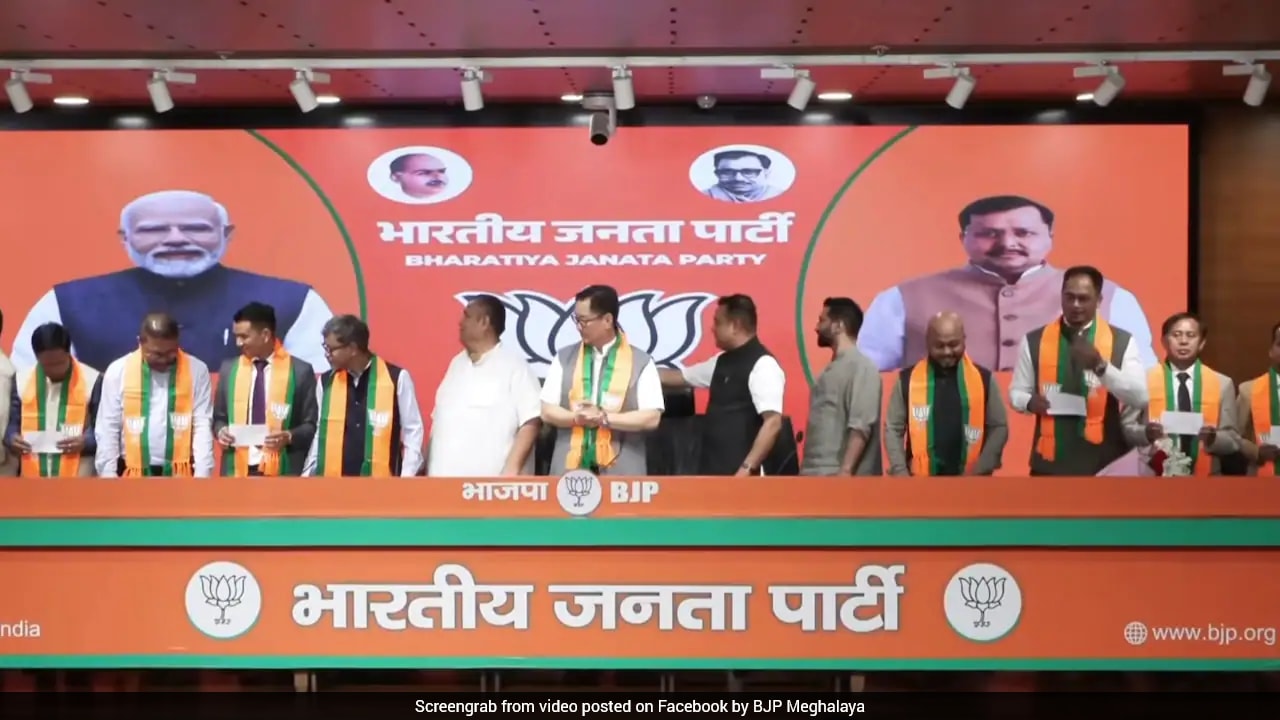 8 UDP MLAs Join BJP, Making It 2nd Largest Political Party In Meghalaya