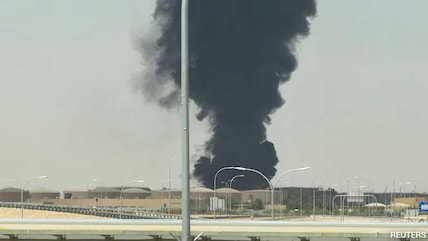 Black Smoke Near Riyadh Airport After Saudi Air Raid Alert Amid Houthi Tensions