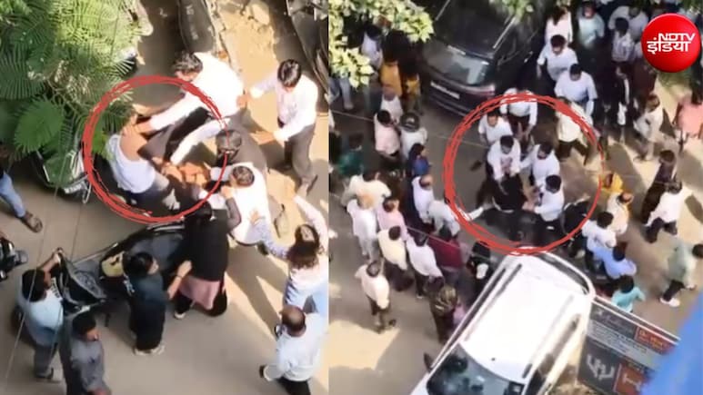 गाजियाबाद के आरडीसी में पार्किंग विवाद, जमकर चले लात-घूंसे और थप्&zwj;पड़, video वायरल&nbsp;