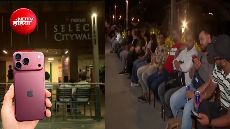 iPhone 18 Pro खरीदने के लिए रात से ही लगी लंबी कतार, दिल्ली के Apple Store पर सबसे पहले फोन पाने की होड़