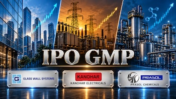 IPO GMP Today: Kanohar Electricals, Glass Wall Systems, Prasol Chemicals — Which Offers the Biggest Listing Gains?