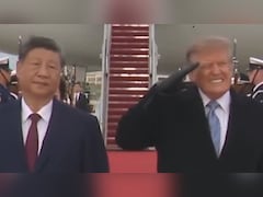 Video: Trump Ducks, Winces As B-1 Bombers Fly During Xi Jinping's Welcome