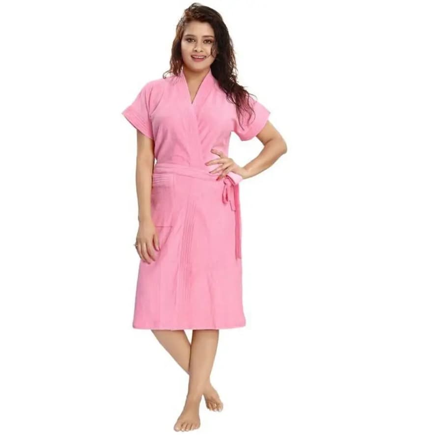 Click here to buy: Poorak Baby Pink Large Bath Robe Click here to buy: Poorak Baby Pink Large Bath Robe