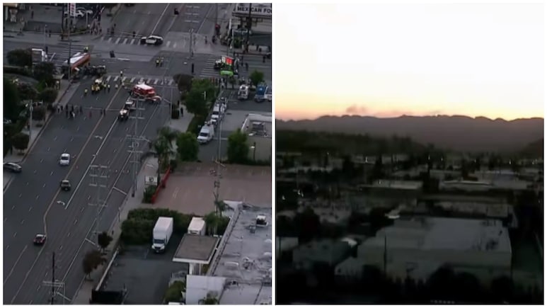NBC Los Angeles News Chopper Crashes While Covering Bus Accident From Above, Three Killed