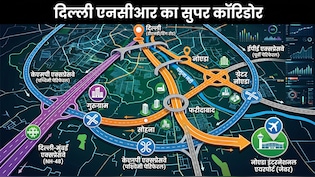 दिल्ली NCR का सुपर कॉरिडोर: 91KM का एक्सप्रेसवे नोएडा, गुरुग्राम-फरीदाबाद तक रफ्तार, जेवर एयरपोर्ट भी कनेक्ट