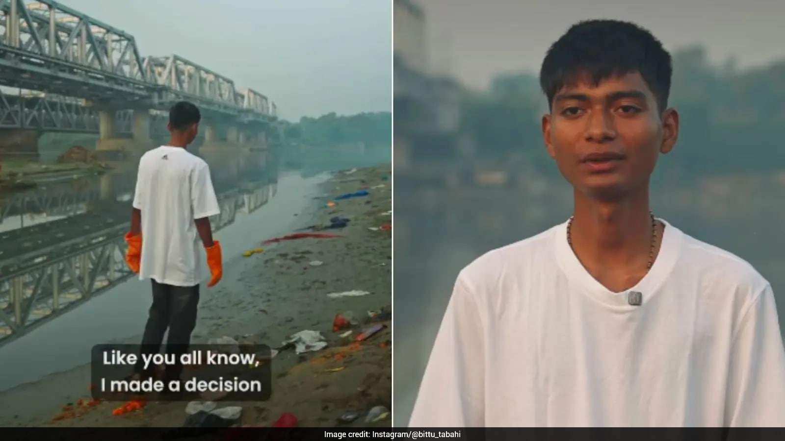 Bittu Tabahi Leads Yamuna River Cleanup, Removes 585 Kg of Waste in Delhi