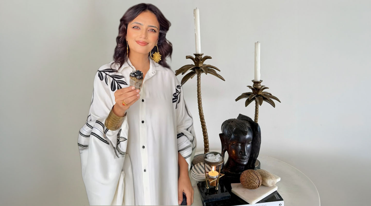 Roshni Chopra's Energy Cleansing Routine Includes Sage Smudging And Crystal Healing