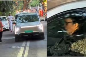 Amitabh Bachchan Spotted Driving Mahindra EV, Owns Land Rover Defender Too