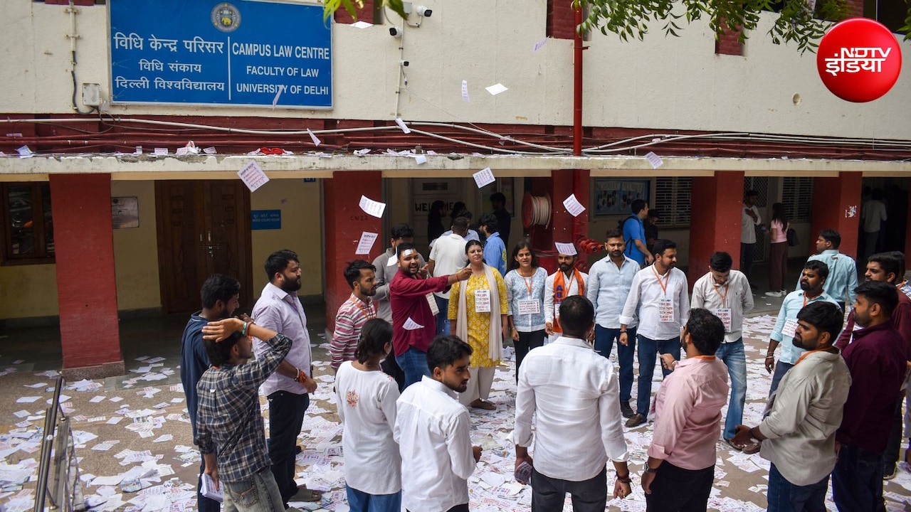 DUSU चुनाव के लिए वोटिंग शुरू, नॉर्थ कैंपस में भारी पुलिसबल तैनात